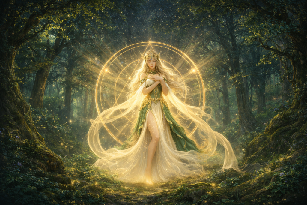 20251227 1647 forest fantasy transformation remix 01kdfk7v9vebdss5t4f3mh3e7p